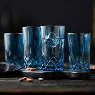 Lyngby Sorrento Highballglas 38 cl 4 Stk Blå Lyngby Sorrento Highballglas 38 cl 4 Stk Blå