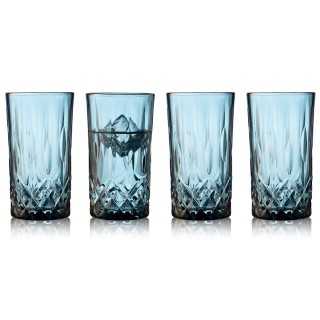 Lyngby Sorrento Highballglas 38 cl 4 Stk Blå Lyngby Sorrento Highballglas 38 cl 4 Stk Blå