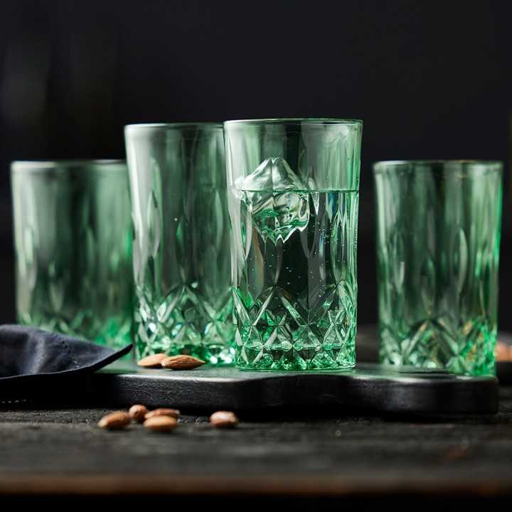 Lyngby Sorrento Highballglas 38 cl 4 Stk Blå