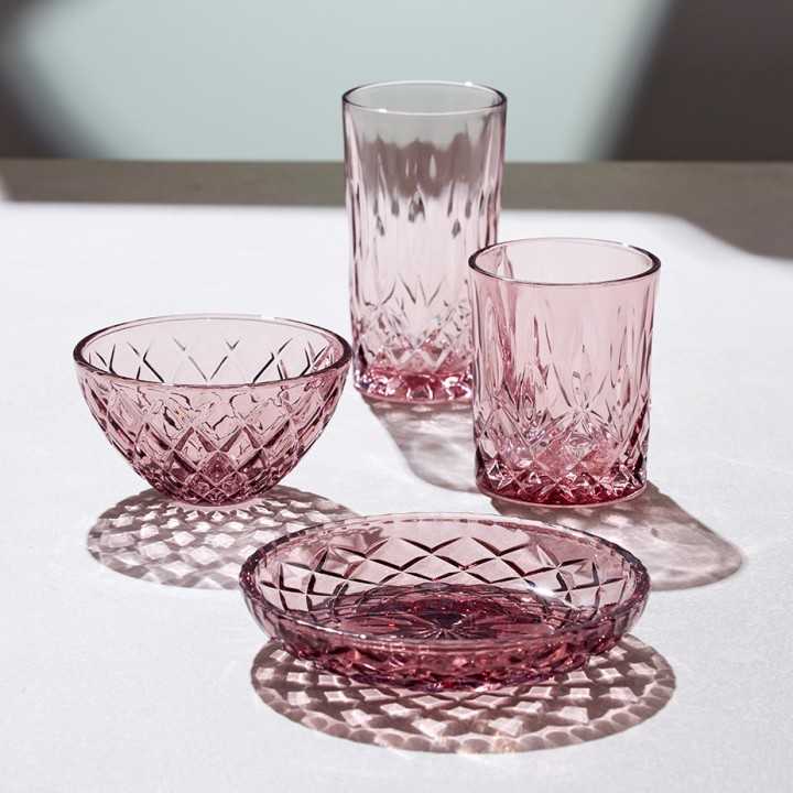 Lyngby Sorrento Highballglas 38 cl 4 Stk Pink