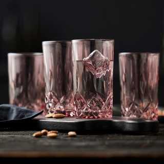 Lyngby Sorrento Highballglas 38 cl 4 Stk Pink Lyngby Sorrento Highballglas 38 cl 4 Stk Pink