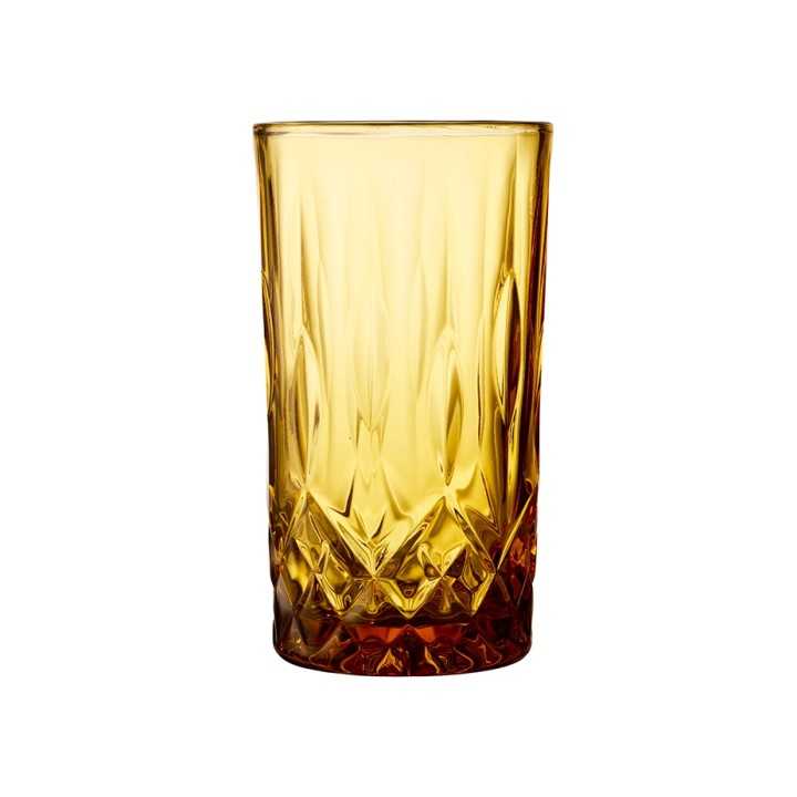 Lyngby Sorrento Highballglas 38 cl 4 Stk Amber