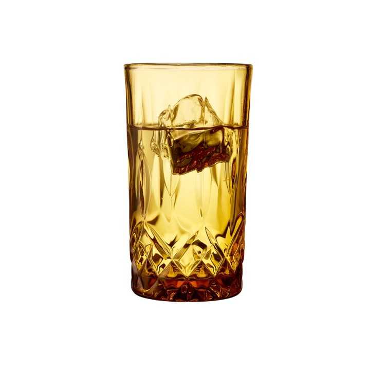 Lyngby Sorrento Highballglas 38 cl 4 Stk Amber