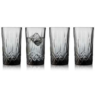Lyngby Sorrento Highballglas 38 cl 4 Stk Smoke