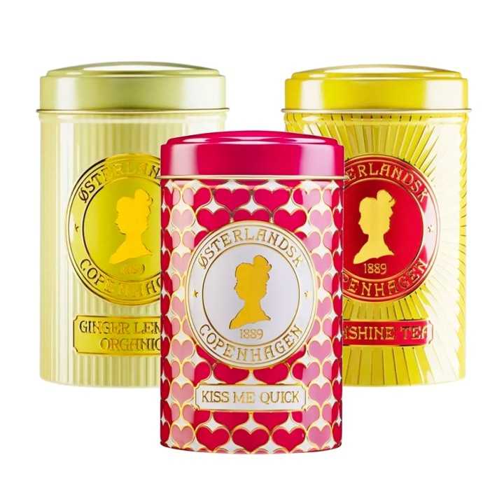 Østerlandsk Thehus Mix 3 x 125g Ginger & Lemon, Solskins Te & Kiss me Quick Østerlandsk Thehus Mix 3 x 125g Ginger & Lemon, Solskins Te & Kiss me Quick