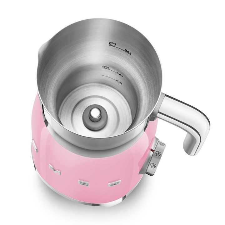Smeg MFF01PKEU Mælkeskummer Rosa