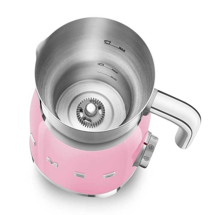 Smeg MFF01PKEU Mælkeskummer Rosa
