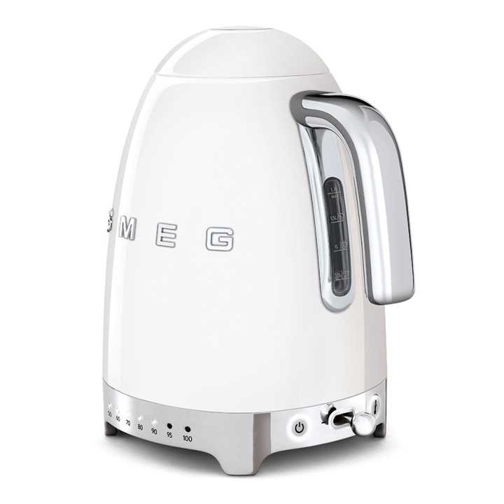 Smeg KLF04WHEU Elkedel m. Temperatur 1,7L Hvid Smeg KLF04WHEU Elkedel m. Temperatur 1,7L Hvid