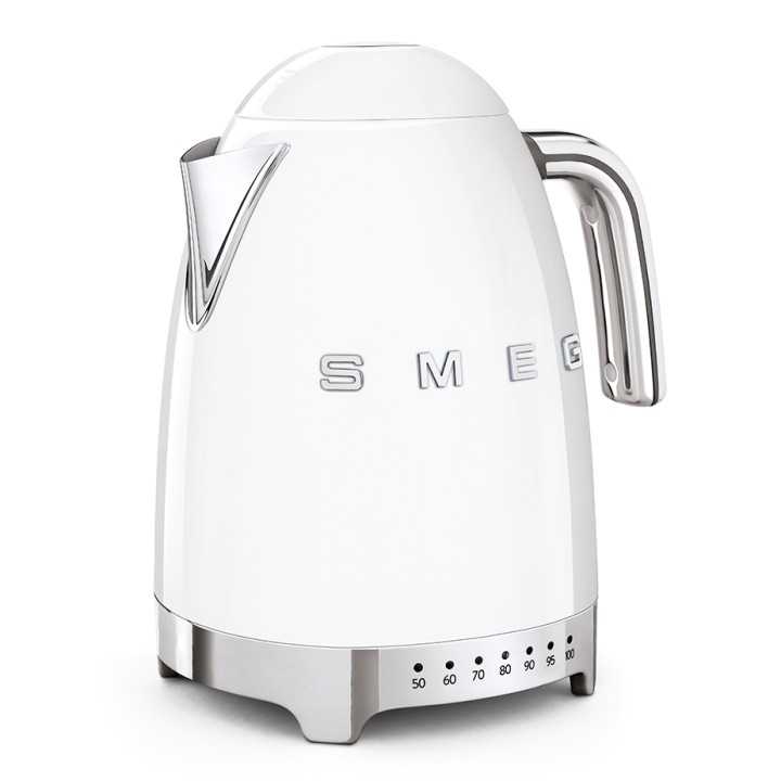 Smeg KLF04WHEU Elkedel m. Temperatur 1,7L Hvid Smeg KLF04WHEU Elkedel m. Temperatur 1,7L Hvid
