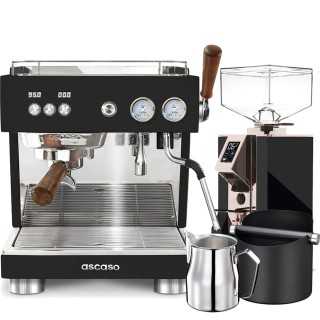 Ascaso Baby T Plus Sort Inkl. Eureka Mignon Turbo Espressokværn & Baristaudstyr