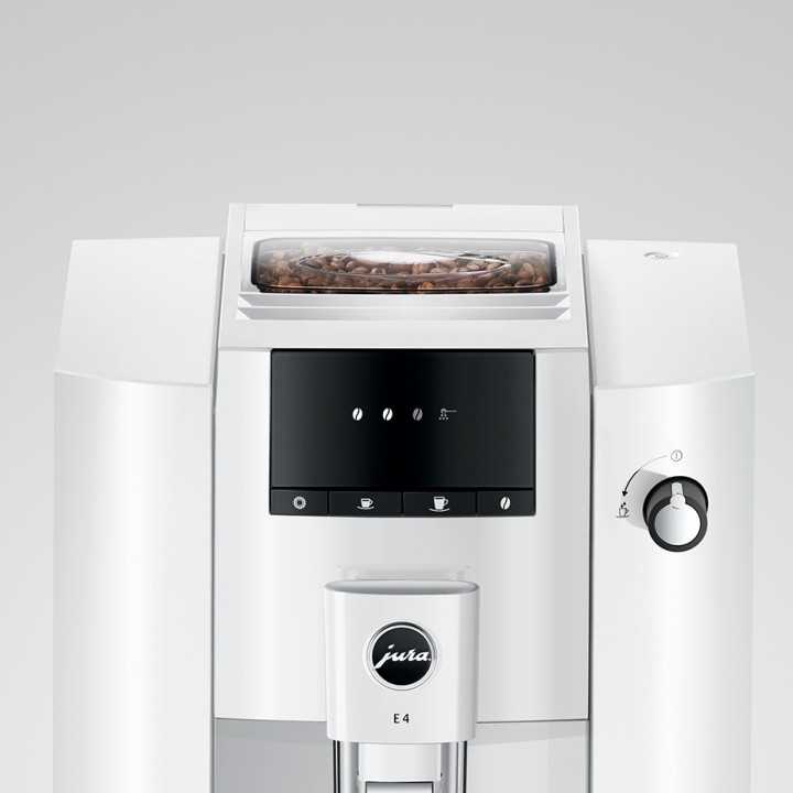 Jura E4 (EA) Piano White Espressomaskine Inkl. Kopper & 500g Rigtig Kaffe Jura E4 (EA) Piano White Espressomaskine Inkl. Kopper & 500g Rigtig Kaffe