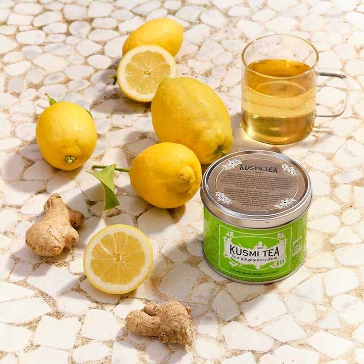 Kusmi Grøn Te Citron og Ingefær Økologisk 100g Kusmi Grøn Te Citron og Ingefær Økologisk 100g