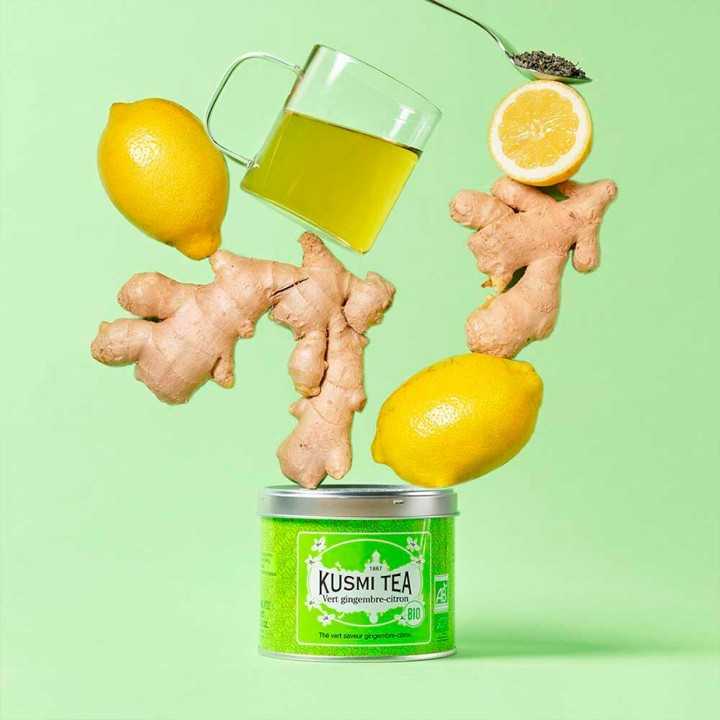 Kusmi Grøn Te Citron og Ingefær Økologisk 100g Kusmi Grøn Te Citron og Ingefær Økologisk 100g