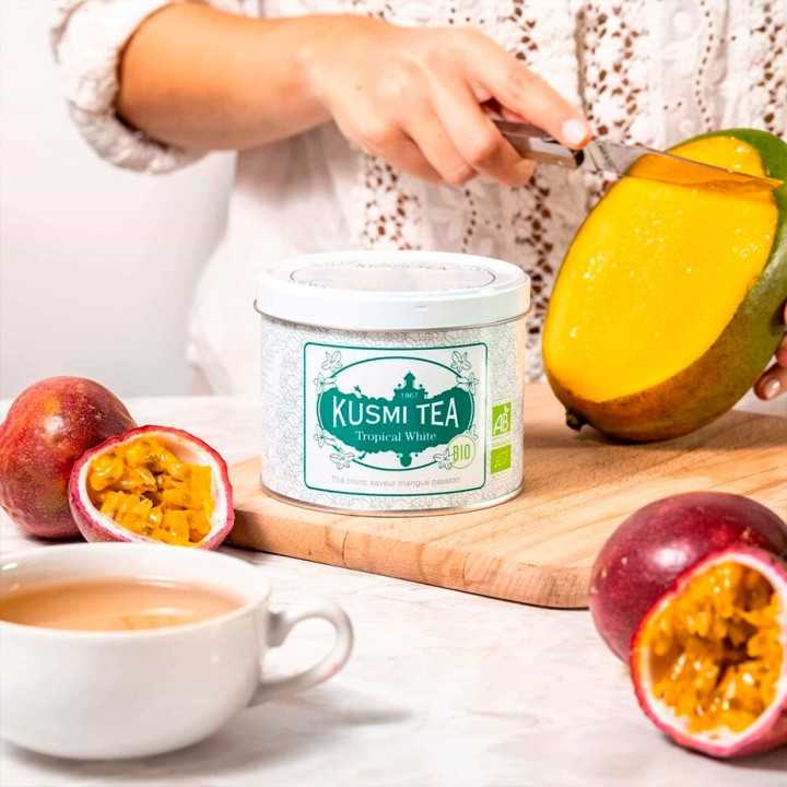 Kusmi Te Tropical White Økologisk 90g Kusmi Te Tropical White Økologisk 90g