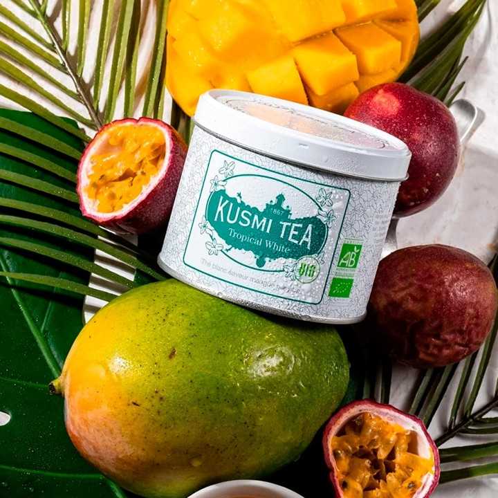 Kusmi Te Tropical White Økologisk 90g Kusmi Te Tropical White Økologisk 90g