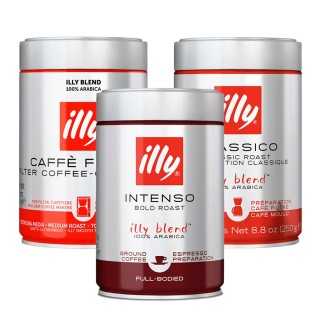 Illy 3x250g Formalet kaffe Illy 3x250g Formalet kaffe