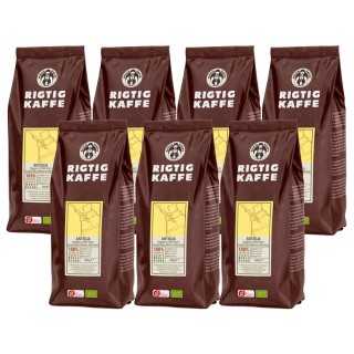 Rigtig Kaffe Organic Antigua 7x400g Hele kaffebønner Rigtig Kaffe Organic Antigua 7x400g Hele kaffebønner
