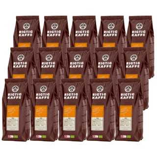 Rigtig Kaffe Organic Java 15x400g Hele kaffebønner Rigtig Kaffe Organic Java 15x400g Hele kaffebønner