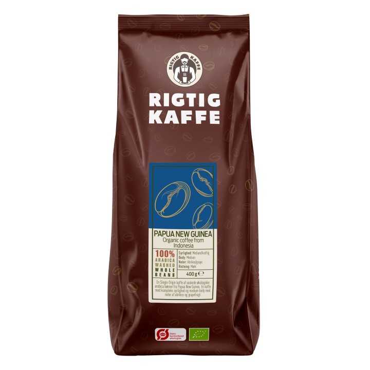 Rigtig Kaffe Organic Papua New Guinea 15x400g Hele kaffebønner