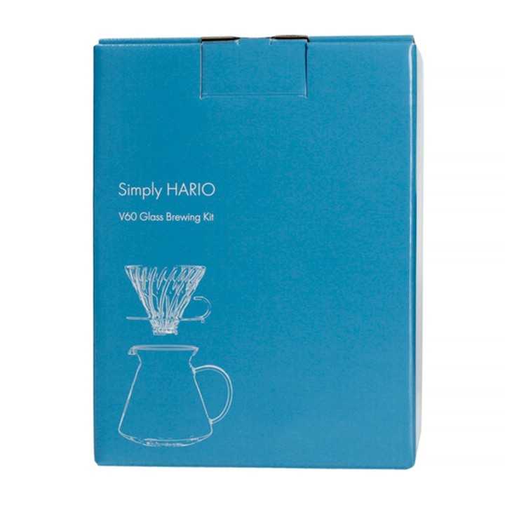 Hario V60 Dripper & Server Inkl. 40 Stk. Papirfiltre Hario V60 Dripper & Server Inkl. 40 Stk. Papirfiltre