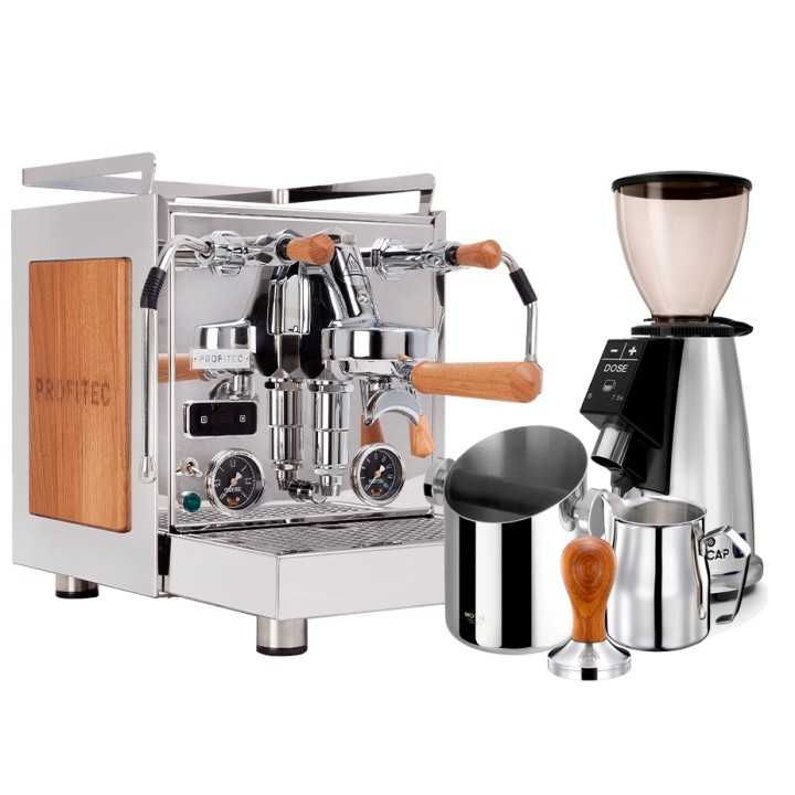 Profitec Pro 600 Devils Edition Egetræ Espressomaskine Inkl. Macap M2E & Baristaudstyr