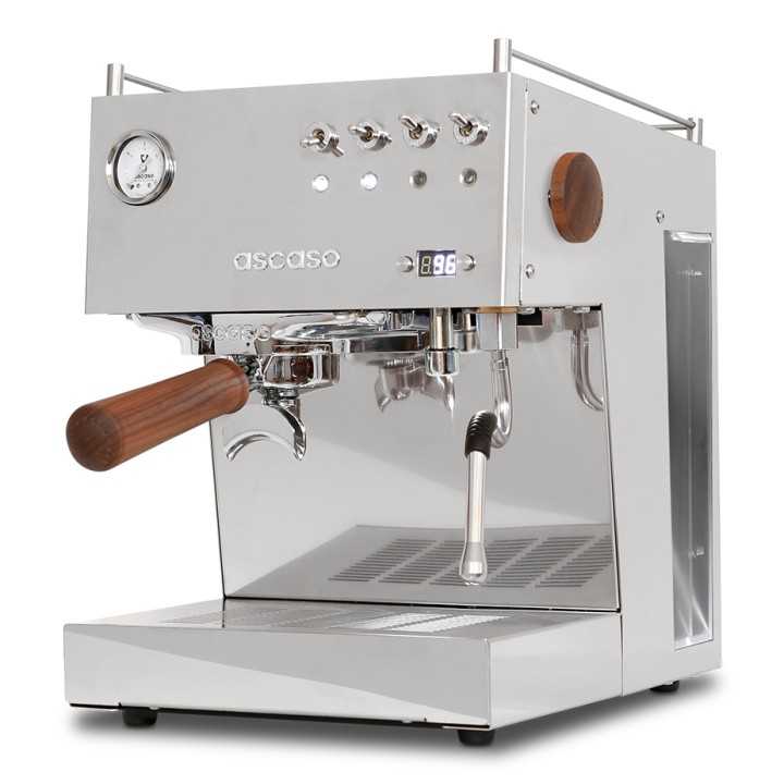 Ascaso Steel Duo PID Poleret Stål Espressomaskine Inkl. Eureka Mignon Turbo Kværn