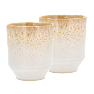 Villa Collection Styles Krus 18 cl 2 Stk Creme/Sand