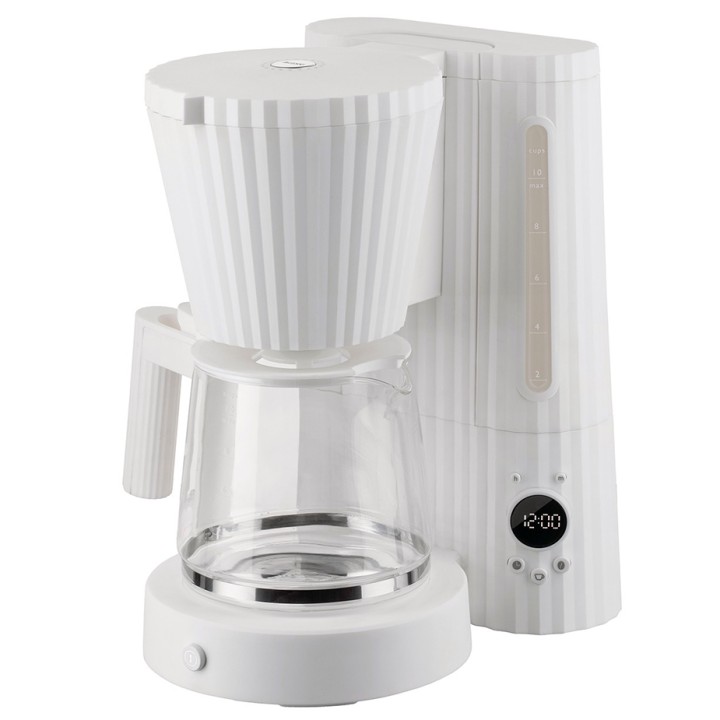 Alessi Plissé Kaffemaskine Hvid Alessi Plissé Kaffemaskine Hvid