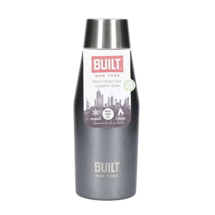 BUILT Perfect Seal Termoflaske 0,33 L Charcoal