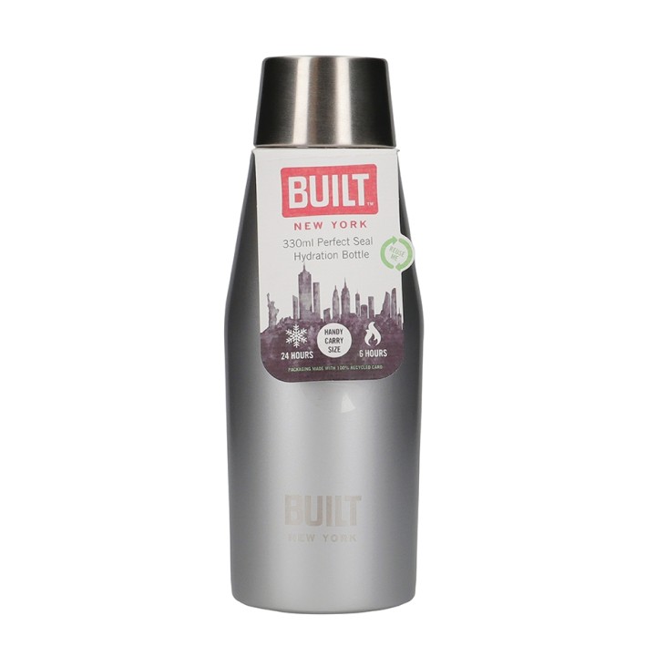 BUILT Perfect Seal Termoflaske 0,33 L Silver