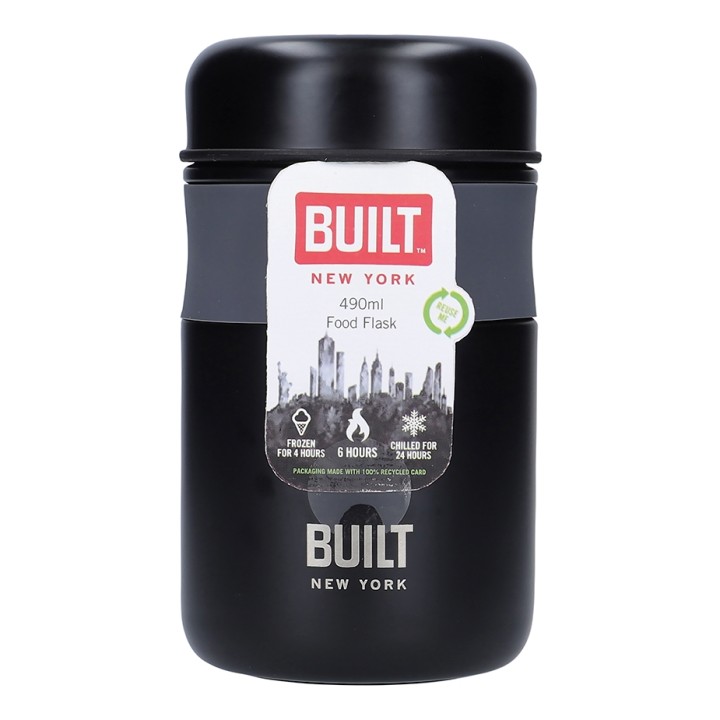 BUILT Professional Madtermoflaske 0,47 L Black