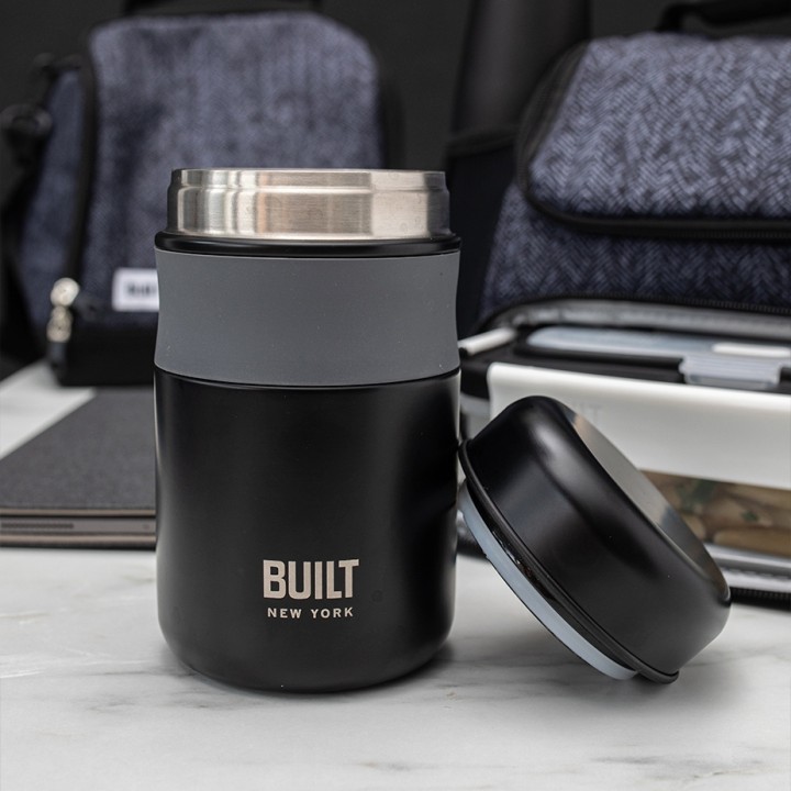 BUILT Professional Madtermoflaske 0,47 L Black