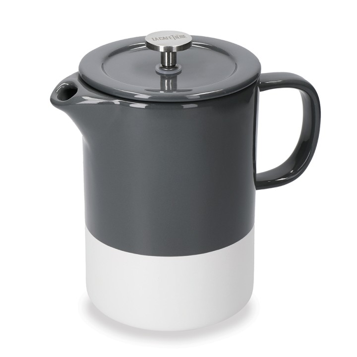 La Cafetière Barcelona 6 Kop. Stempelkande Inkl. Krus Cool Grey La Cafetière Barcelona 6 Kop. Stempelkande Inkl. Krus Cool Grey