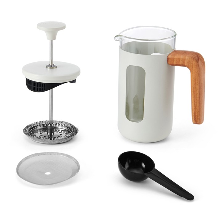 La Cafetière Pisa 3 Kop. Stempelkande Hvid La Cafetière Pisa 3 Kop. Stempelkande Hvid
