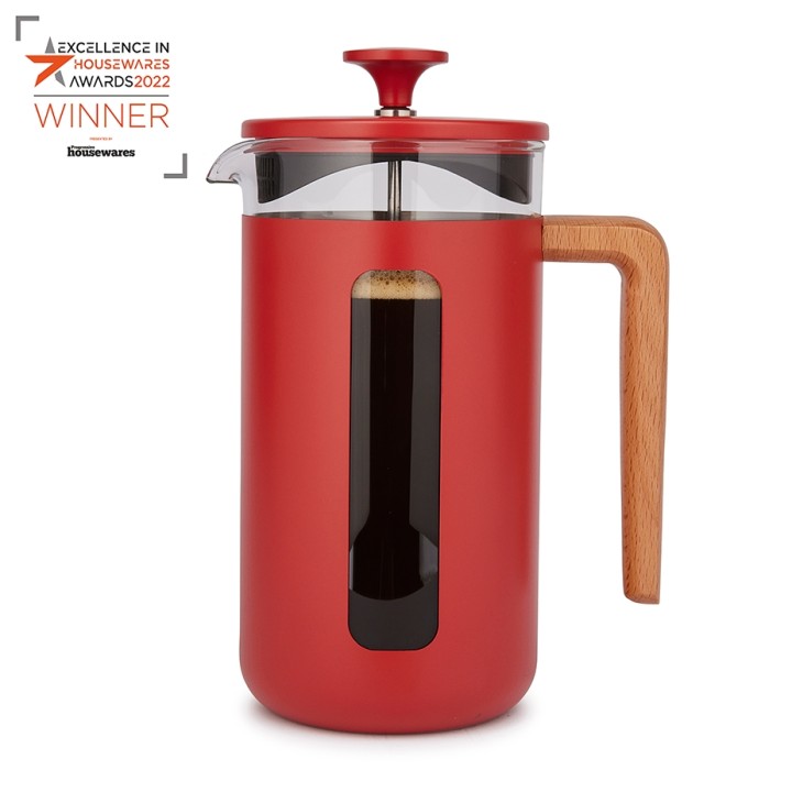 La Cafetière Pisa 8 Kop. Stempelkande Rød La Cafetière Pisa 8 Kop. Stempelkande Rød