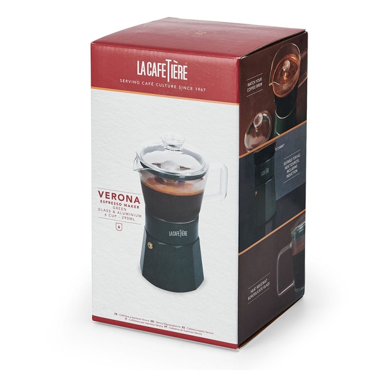 La Cafetière Verona 6 Kop. Espressokande Grøn