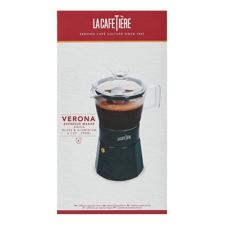 La Cafetière Verona 6 Kop. Espressokande Grøn