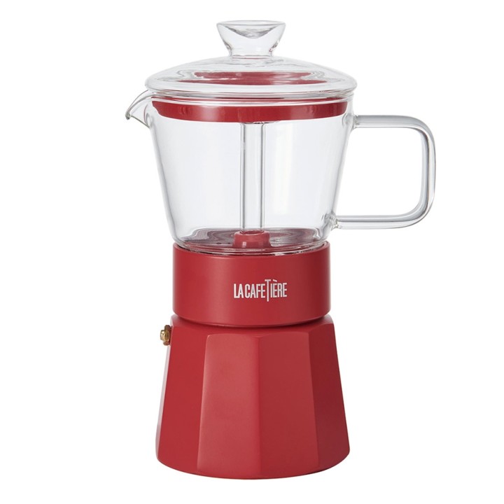 La Cafetière Verona 6 Kop. Espressokande Rød