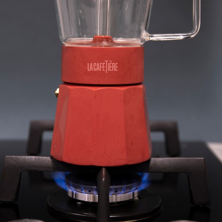 La Cafetière Verona 6 Kop. Espressokande Rød