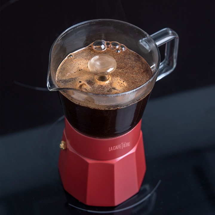La Cafetière Verona 6 Kop. Espressokande Rød