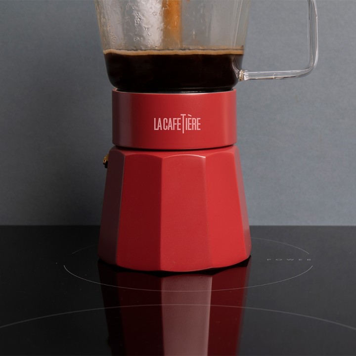 La Cafetière Verona 6 Kop. Espressokande Rød