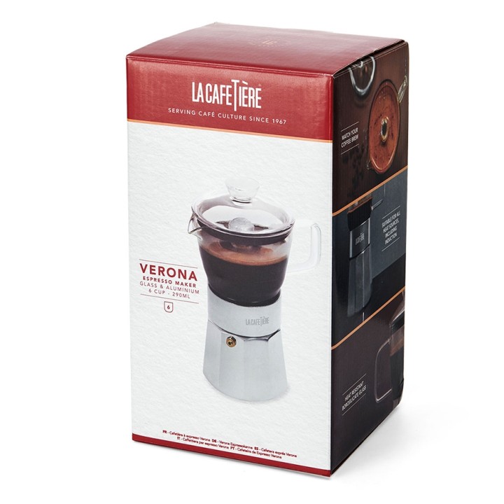 La Cafetière Verona 6 Kop. Espressokande Stål