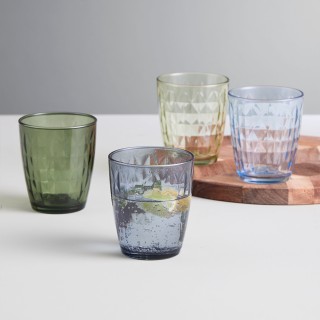Aida Mosaic Glas 34 cl 4 Stk Blå/Grøn