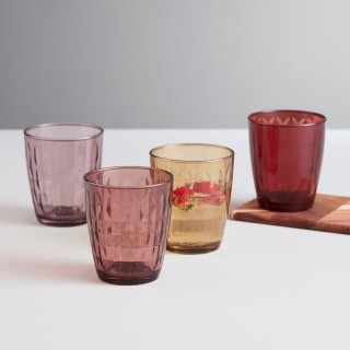 Aida Mosaic Glas 34 cl 4 Stk Rød/Lyserød