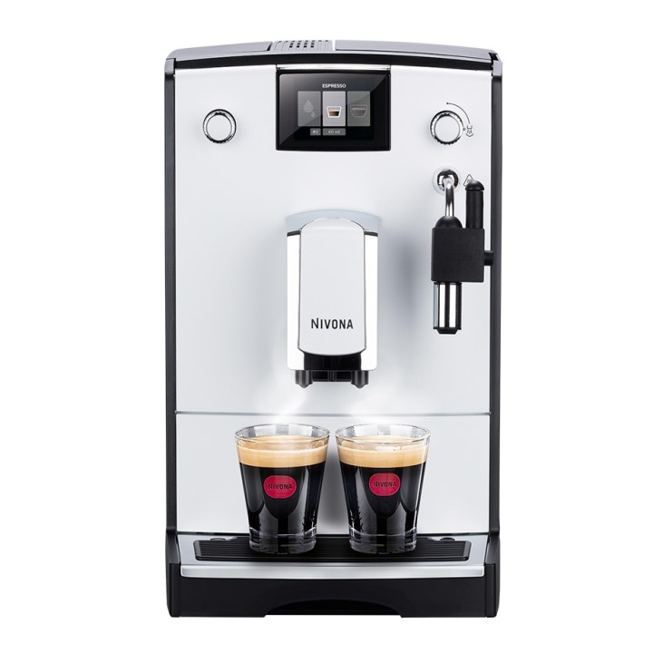 Nivona NICR 560 Hvid Espressomaskine Inkl. 8x400g Rigtig Kaffe Organic