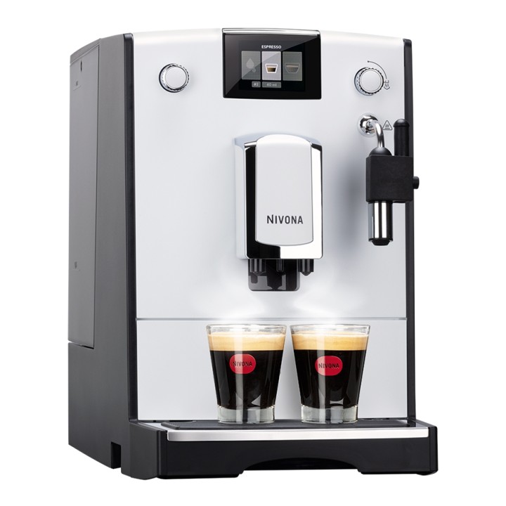 Nivona NICR 560 Hvid Espressomaskine Inkl. 8x400g Rigtig Kaffe Organic