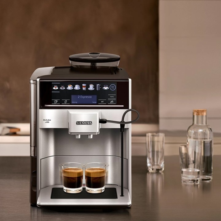Siemens TE653M11RW EQ6 s300 Espressomaskine Inkl. 8x400g Rigtig Kaffe Organic