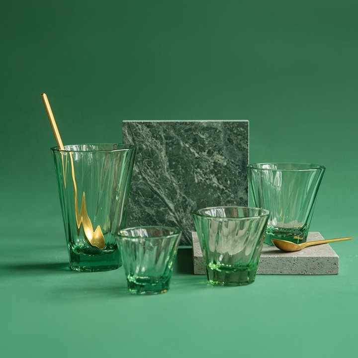 Loveramics Twisted Latte Glas 36 cl 1 Stk Grøn