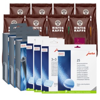 Jura Plejepakke - Claris Smart Inkl. 8x400g Rigtig Kaffe Organic Jura Plejepakke - Claris Smart Inkl. 8x400g Rigtig Kaffe Organic