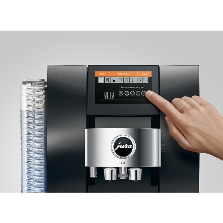 Jura Z10 (EA) Signatur Line Aluminium Dark Inox Espressomaskine Inkl. Pleje & 3kg Kaffe